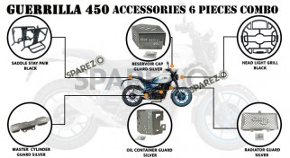 Fit For Royal Enfield Guerrilla 450 6 Pcs Accessories Combo Pack   